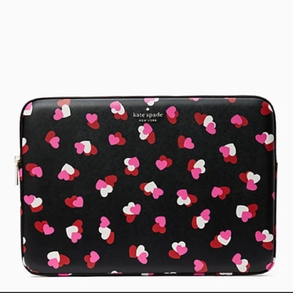 Kate Spade Staci Flutter Hearts Printed Laptop Sleeve